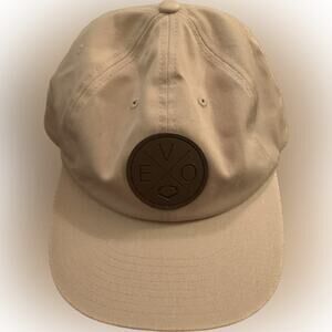 EVOSHIELD Adjustable Tan Cap Brown EVO Emblem Outdoors 100% Cotton One Size